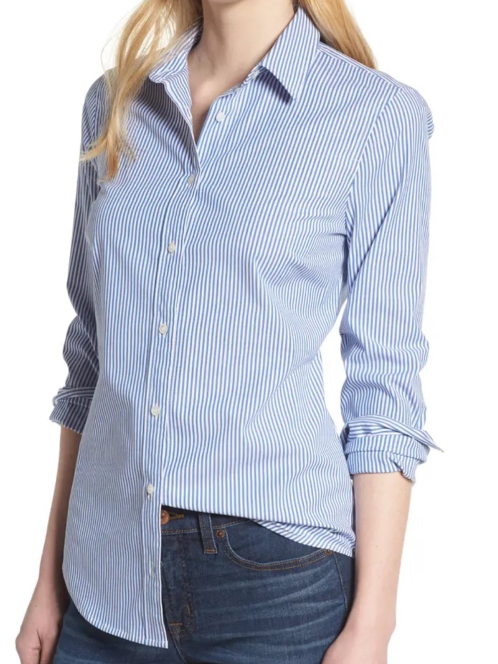 J.Crew Cotton Preppy Striped Button Down Shirt Size S